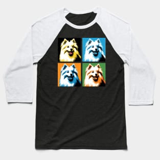 American Eskimo Dog Pop Art - Dog Lovers Baseball T-Shirt